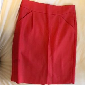 J Crew The Pencil Skirt in fuchsia
